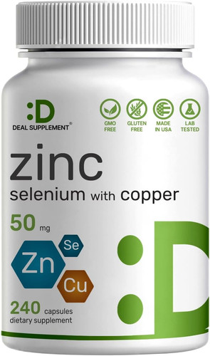 Zinc 50mg with selenium - with, +